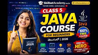 Class 5 | Java Full Course in Telugu 🔥 | Beginner to Full Stack | 100% FREE