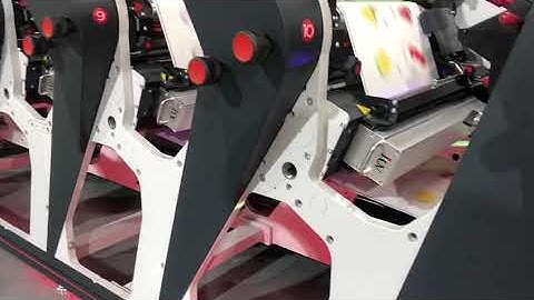 LED UV for #OMET #flexo #printing machine X4