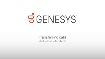 Genesys University: Transferring Calls in Interaction Desktop