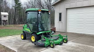 John Deere 1575 TerrainCut w/ 5' Blower & 6' Mower attachments Lot 522, Bid Now at IggysAuction.com