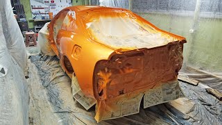 Боядисване на купето с цвят Lamborghini - Celica-Supra (Част-61)