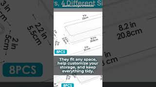 Transform Your Drawers with These Clear Organizers!