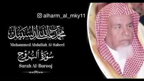 سورة البروج محمد السبيل رحمه الله