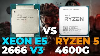 XEON E5 2666 V3 vs RYZEN 5 4600G