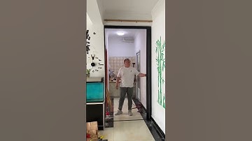 The installation of the honeycomb partition folding door only takes ten minutes to complete