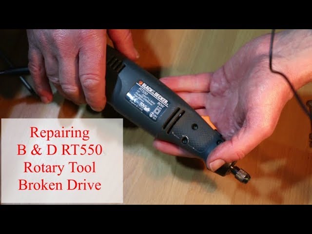 Black & Decker Wizard model RT550 (rotary tool) disassembly and