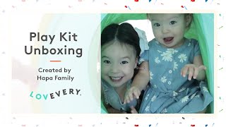 Play Kit Unboxing with Hapa Family | Lovevery