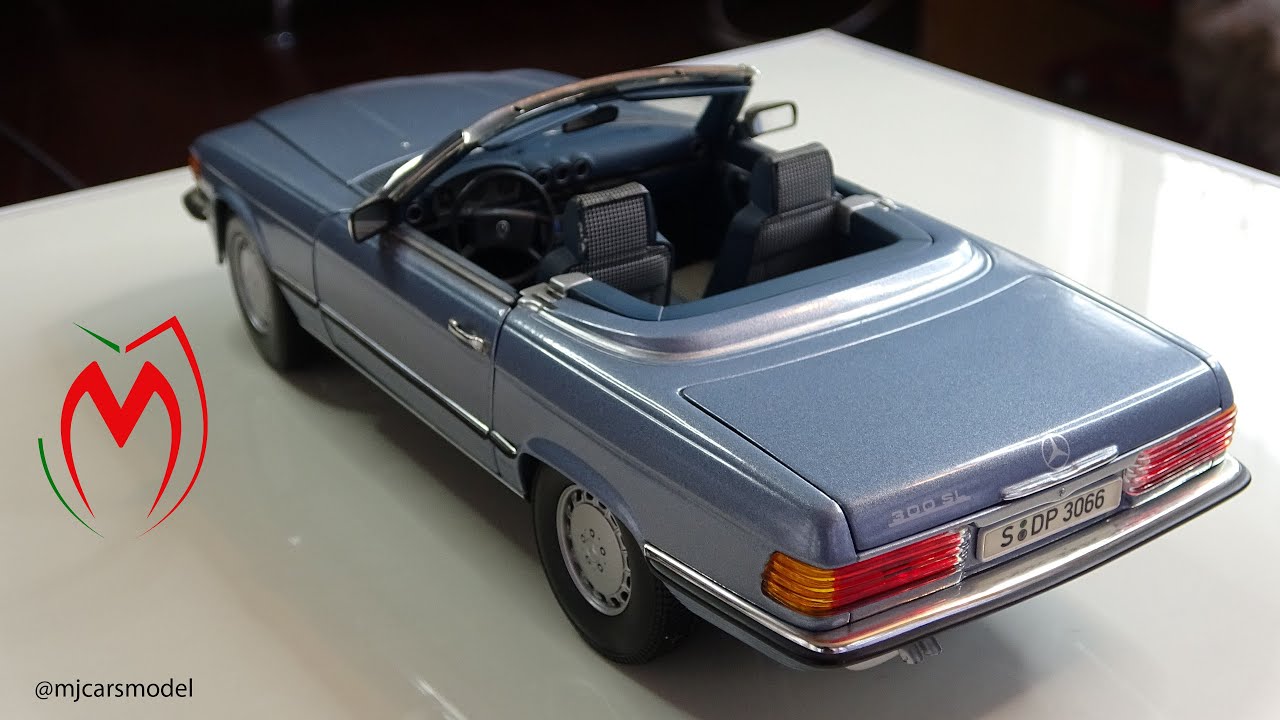 Review // Mercedes Benz 300SL R107 made by Norev in 1/18 scale diecast. -  YouTube