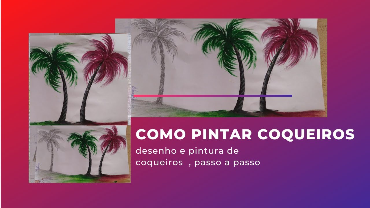 COQUEIROS , PINTURA EM TECIDO  ,PINTURA EM TELA