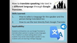 How to translate while speaking English into a different language.