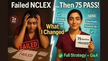 Ik zakte twee keer voor mijn NCLEX-examen... en slaagde daarna in 75 vragen: PRECIES wat ik heb v...