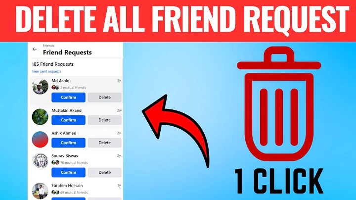 How To Delete All Friend Request On Facebook In One Click