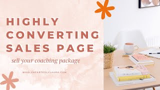 How to Create a Sales Page for your Coaching Program