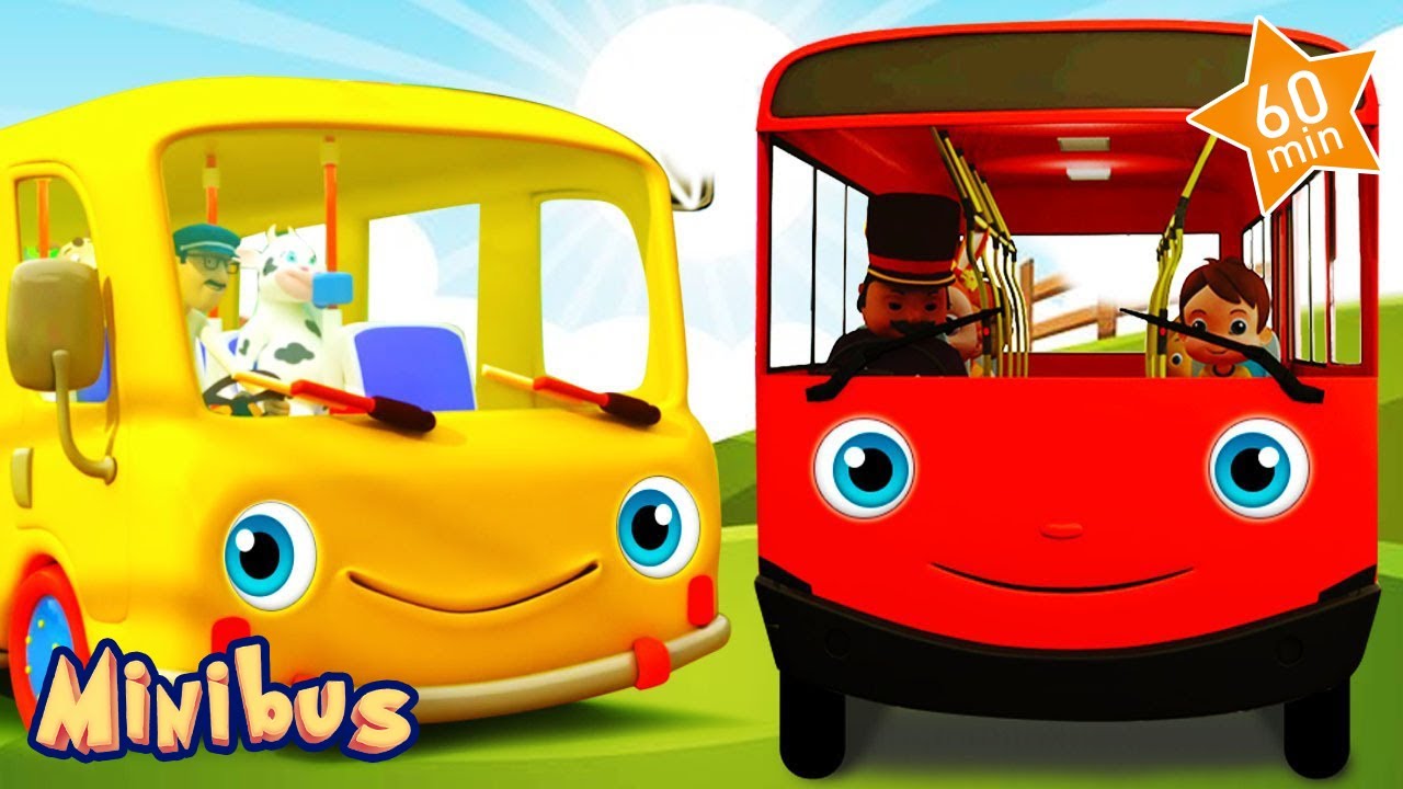 🚍 Nursery Rhymes for Kids in English 🚌 Baby Rhymes |  Children’s Videos |  minibus