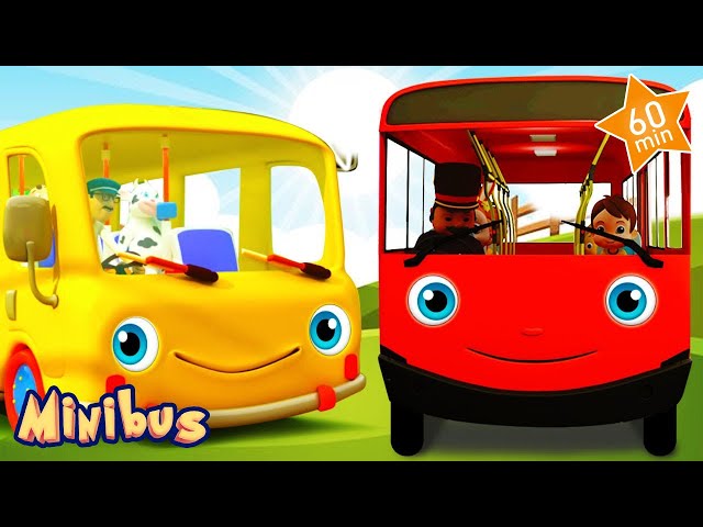 🚍 Nursery Rhymes for Children in English 🚌 Baby Songs | Kids Videos | Minibus class=
