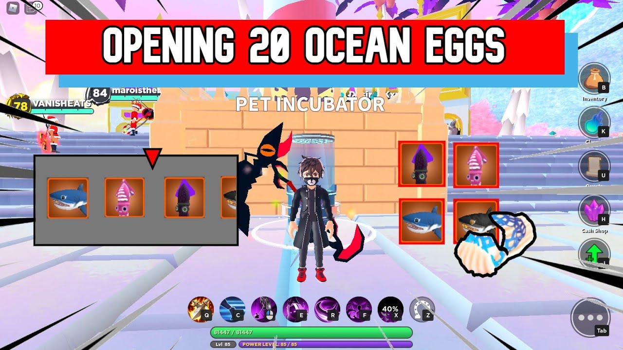 Opening 20 Ocean Eggs World Zero Roblox YouTube