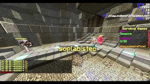 CubeCraft / HungerGames / Hacker (Kill Aura Hack) / Shannonzuelo