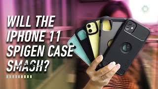 iPhone 11 Spigen Case Drop Test! |REVIEW + GIVEAWAY|