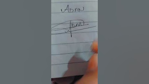 #signature for Adan #iqra #shorts #youtubeshort #viralreels #calligraphy #calligraphyhandwriting