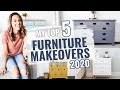 My Top 5 Furniture Makeover Flips of 2020 | Best of 2020 DIY