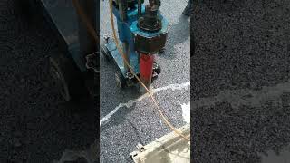 HOW TO CORE DRILL ASPHALT HOT MIX ROAD #engineering