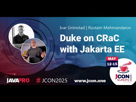 Duke on CRaC with Jakarta EE | Ivar Grimstad & Rustam Mehmandarov (EN)