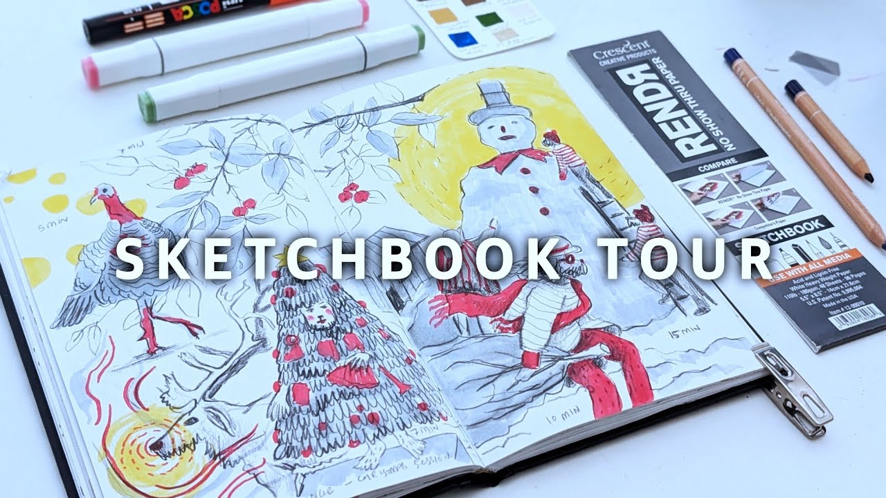 when-alcohol-markers-didn-t-bleed-through-rendr-sketchbook-review