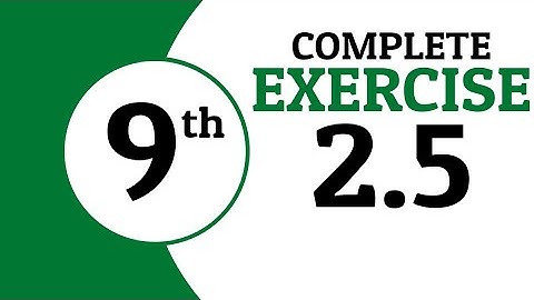 | Math Class 9 | Exercise 2.5 | Complex number |