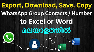 Download WhatsApp Group Contacts to Excel or Word | Save, Export or Copy WhatsApp Group Numbers