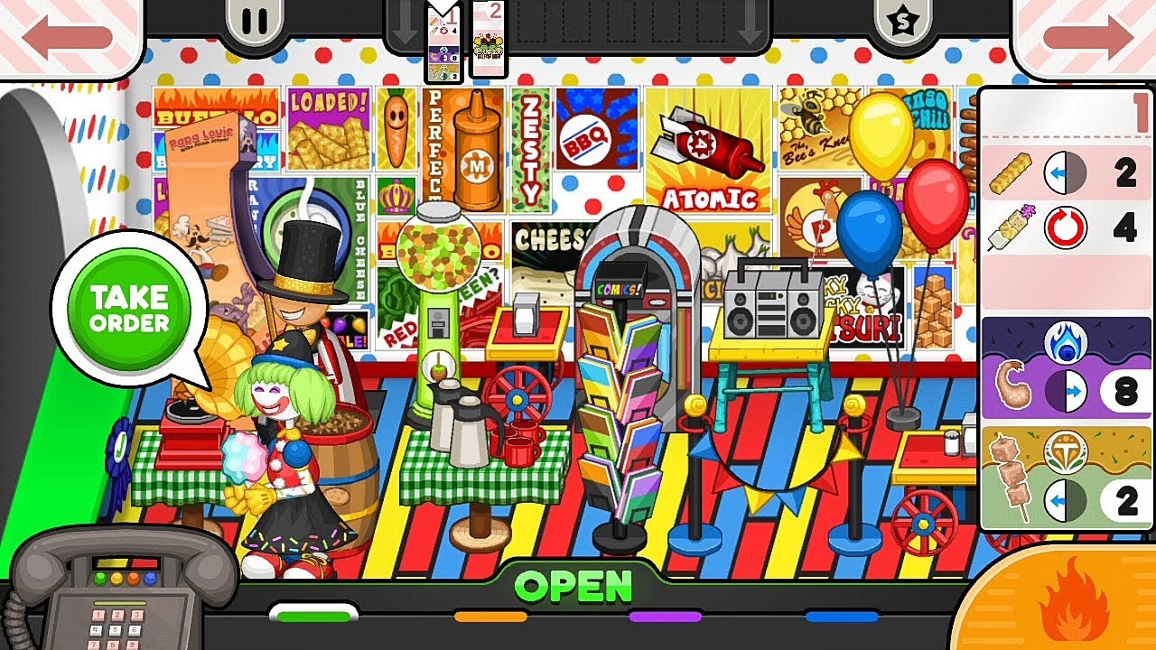 Papa's wingeria game