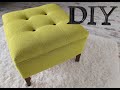 How to Make a Tufted Ottoman DIY Footstool