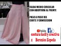 # 3 -FALDA CIRCULAR ABERTURA CORTE 👀LEG SKIRT-CIRCLE -HOW TO CUT😮CHOOSE YOUR LANGUAGE IN TOOL BAR