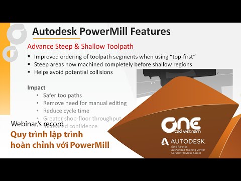 OneCAD | Quy trình lập trình hoàn chỉnh với PowerMill (Webinar's record)