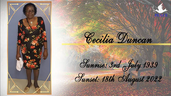 Funeral Tribute Service Of Cecilia Duncan