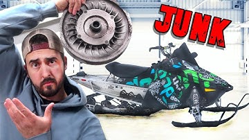 WE FIXED THE SNOWMOBILE !! (Polaris Assault 800 Problems)