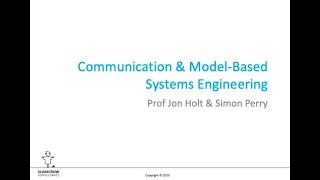 Communication and Model-Based Systems Engineering