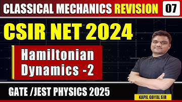 csir net Revision physics | classical mechanics -7 | csir net june 2024 | GATE | JEST 2025