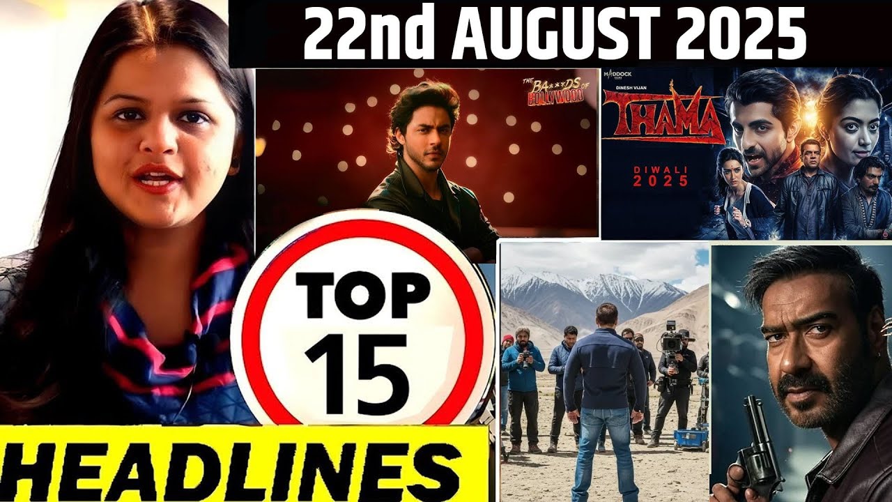 Top 15 Big Bollywood News Updates | 22nd August 2025 | Salman Khan ...