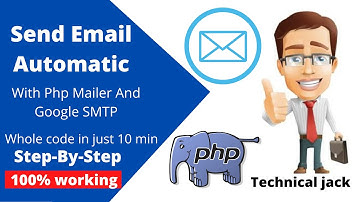 PHP mailer | Send Email using phpmailer and smtp | working 100% | #SMTP #php #automaticmail #email