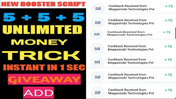 5+5+5 unlimited paytm cash script | paytm booster script |