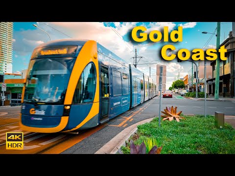 Gold Coast Australia Walking Tour - Southport at Sunset | 4K HDR