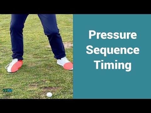 Use your foot pressure sequence to time and control your golf swing.