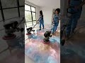 Feather to Cloud Epoxy Floor Transformation ☁️ | Glass Floor Design | Epoxy Edge DIY