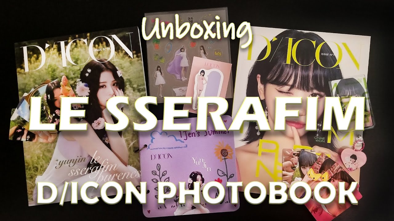 Unboxing LE SSERAFIM D/ICON Sep'13 Vol 14 PURENESS - YouTube