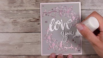 Diecut Inlay Technique with Satin Cardstock #AliExpress #KSCRAFTLOVERS