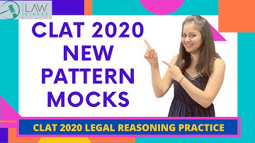 CLAT 2020 New Pattern Mocks | Recommended Mock Test Series for CLAT 2020