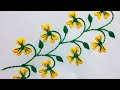 Hand Embroidery:borderline embroidery design by nakshi design art.