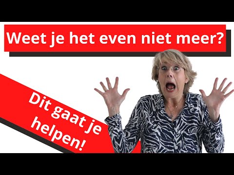 Video: Is de beste manier om te voorkomen dat je vastloopt?