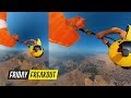 Friday Freakout: Dirty Low Wingsuit Cutaway Over Great Pyramids, Open by 900 Feet!