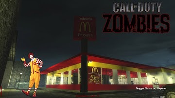 MCDONALDS ZOMBIES! (Part 1) | Call Of Duty: WaW Custom Zombie Map | 1080p 60FPS